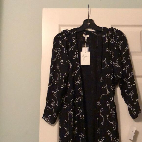 Joie Acantha Asymmetrical Wrap Silk Dress - Picture 4 of 5